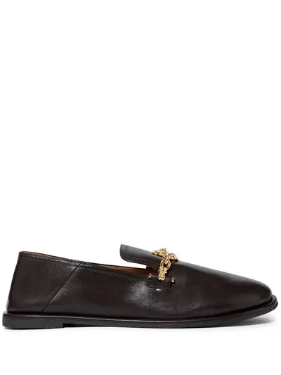 Stella Mccartney Ryder Collapsable Loafers In Coffee Brown