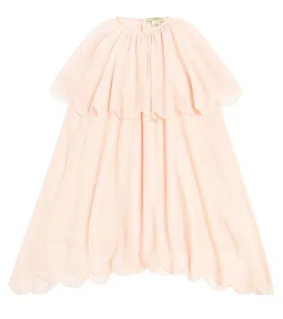 Stella Mccartney Kids' Scalloped Dress In Pink