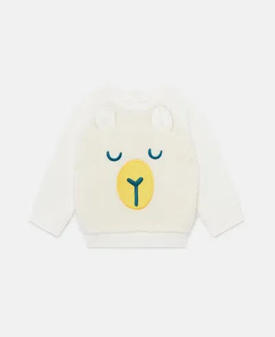 Stella Mccartney Sheep Appliqué Round-neck Sweatshirt In White