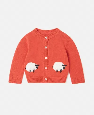 Stella Mccartney Sheep Pattern Long-sleeve T-shirt In Red