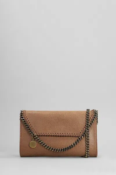 Stella Mccartney Falabella Shoulder Bag In Brown Polyester