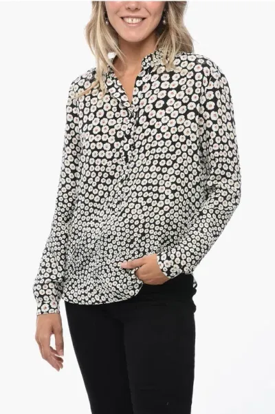 Stella Mccartney Silk Blouse With Floral Pattern