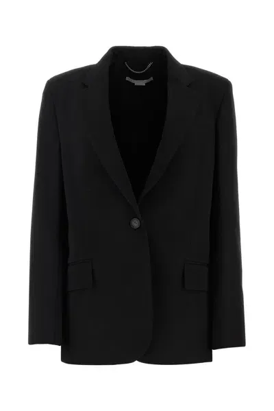 Stella Mccartney Single Breasted Blazer In Black