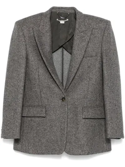 Stella Mccartney Single-breasted Blazer In Grey