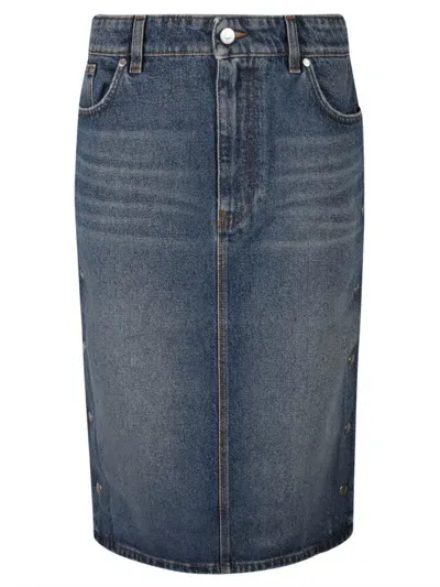 Stella Mccartney Skirts In Blue Denim