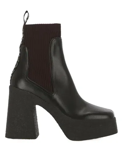 Stella Mccartney Skyla Heeled Boots In Brown