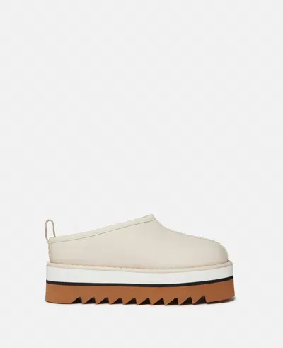 Stella Mccartney Sneak-elyse Platform Slippers In Pure White