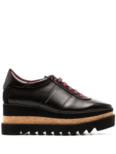 Stella Mccartney Sneak-elyse Platform Sneakers In 2040 Ebony