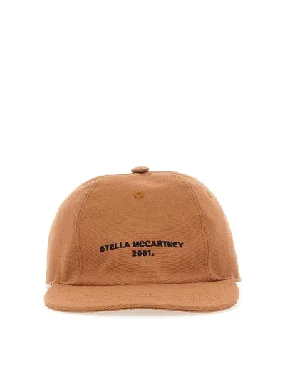 Stella Mccartney Baseball Cap In Beige