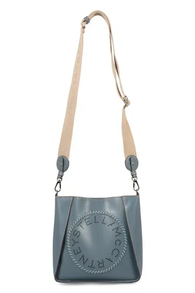 Stella Mccartney Stella Logo Small Shoulder Bag In Blue