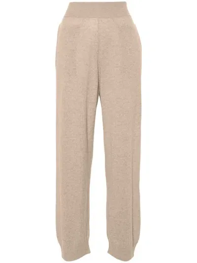 Stella Mccartney Stella Mc Cartney Cashmere Knitted Trousers In Beige