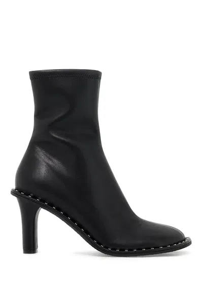 Stella Mccartney 85mm Ryder Faux Leather Ankle Boots In Black