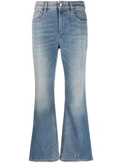 Stella Mccartney Stonewashed Bootcut Jeans In Denim