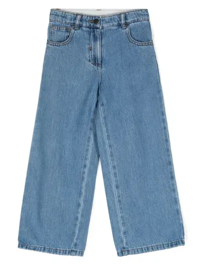 Stella Mccartney Kids' Straight-leg Jeans In Blue