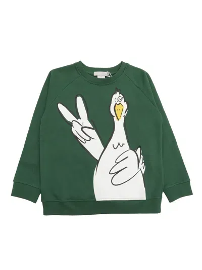 Stella Mccartney Kids' Sweatshirt In Green