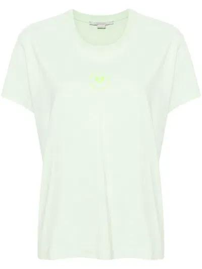 Stella Mccartney Lovestruck Logo Cotton T-shirt In White