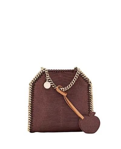 Stella Mccartney Tiny Embossed Alter Mat Tote Bag In Brown