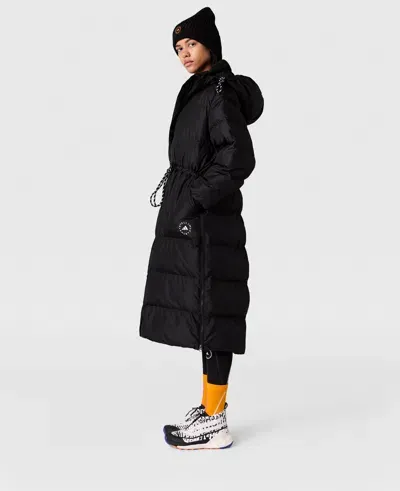 Stella Mccartney Truecasuals Long Padded Coat In Black