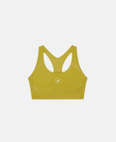 Stella Mccartney Truepurpose Power Impact Medium Support Sports Bra In Pulse Olive