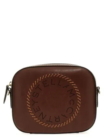 Stella Mccartney Logo Mini Camera Bag In Brown