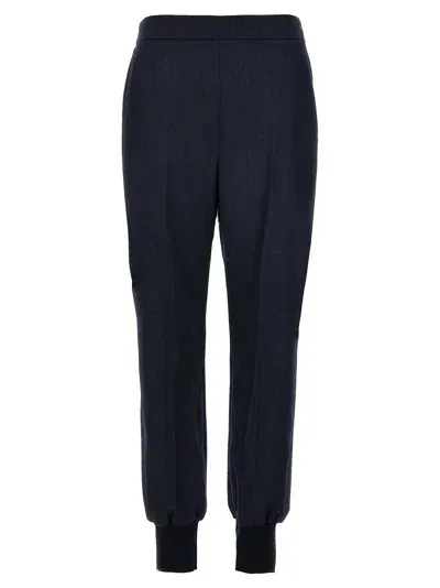 Stella Mccartney Wool Joggers In Blue