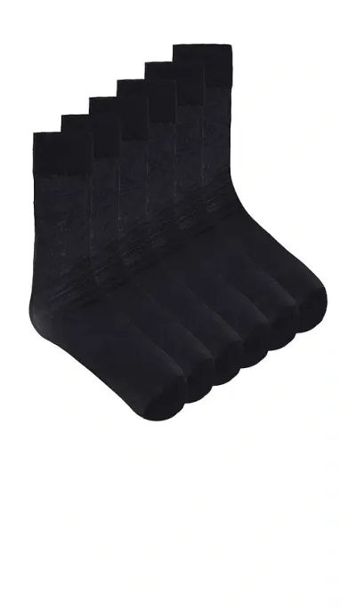 Stems Essential Sheer Knee Socks Set Of Three In Black