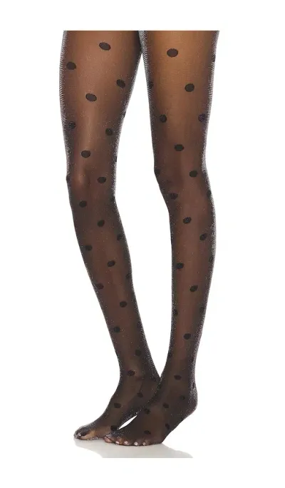 Stems Sparkle Dots Tights In 黑色