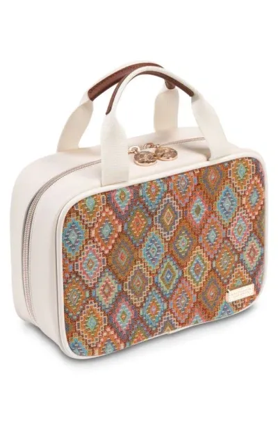 Stephanie Johnson Bodrum Kilim Martha Large Briefcase Cosmetics Case In White