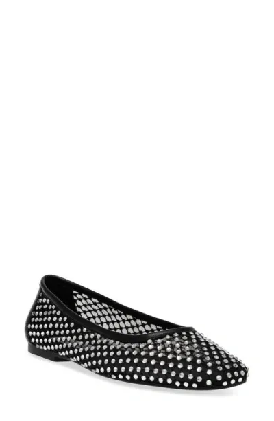 Steve Madden Auden Embellished Flat In Black