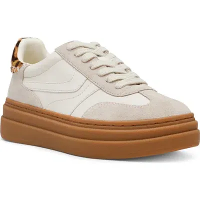 Steve Madden Dodge Platform Sneaker In Bone Multi