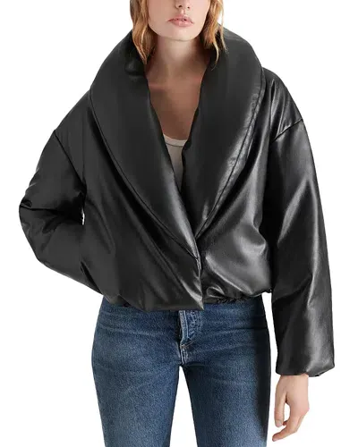 Steve Madden Evy Faux Leather Jacket In Black