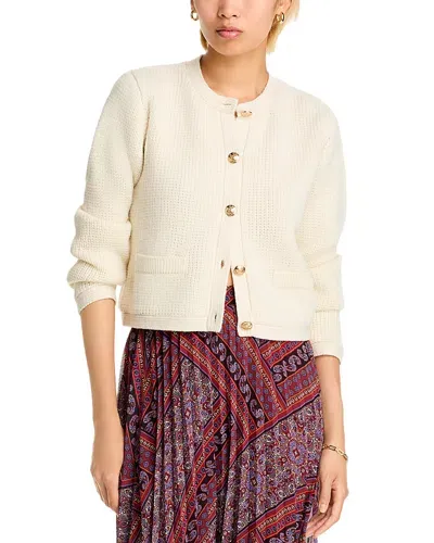 Steve Madden Fantino Cardigan Sweater In Cream