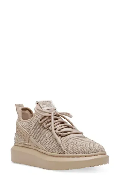 Steve Madden Glorify Platform Knit Sneaker In Gold