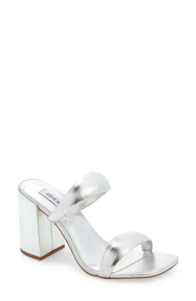 Steve Madden Jinny Slide Sandal In Silver