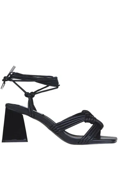 Steve Madden Miraya Eco-leather Sandals In Black