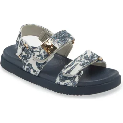 Steve Madden Mona Sandal In Navy Multi