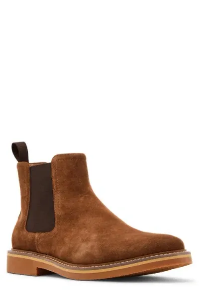 Steve Madden Paulos Chelsea Boot In Tan Suede