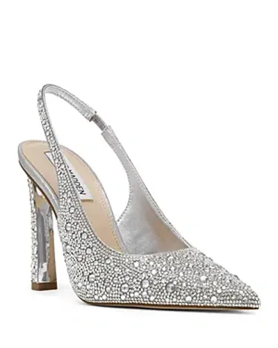 Steve Madden Women's Fete Embellished Slingback Pumps In Rhinestone