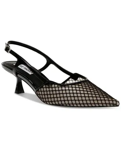 Steve Madden Legaci Mesh Kitten Heel In Black, Women's At Urban Outfitters