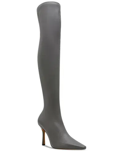 Steve Madden Women's Lorinda Over-the-knee Stretch Boots In Grey