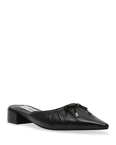 Steve Madden Women's Lorrin Pointed Flats In Black Leather