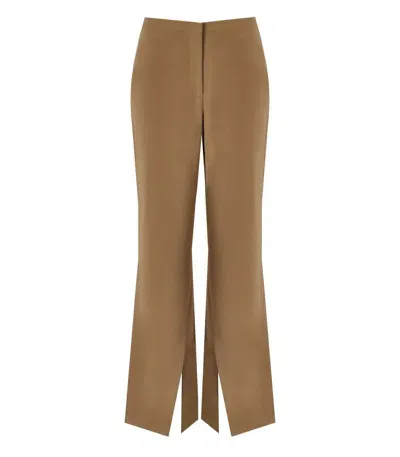 Stine Goya Leah Coffee Brown Flare Trousers