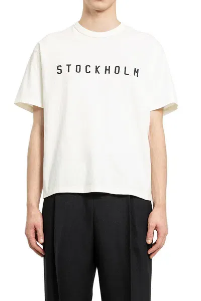 Stockholm Surfboard Club Short Sleeves In Beige