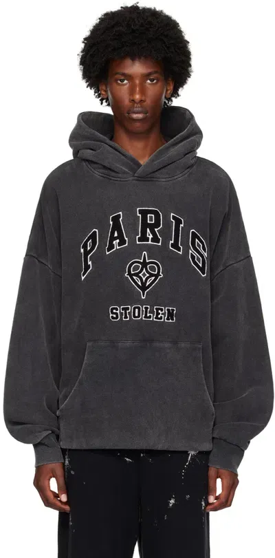 Stolen Girlfriends Club Gray Power Of Paris Hoodie In Aged Charcoal