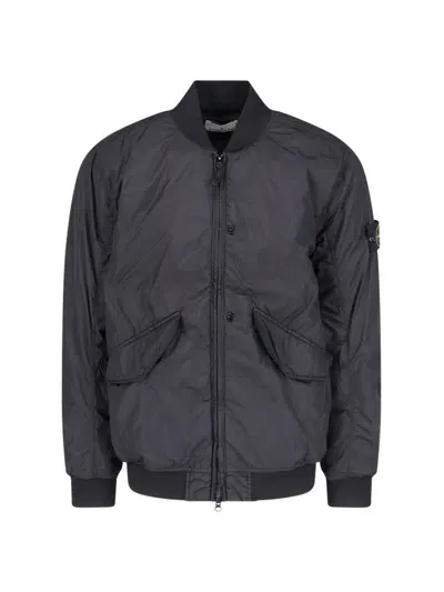 Stone Island 40923 Bomber Jacket In Black