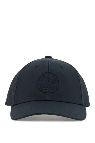 Stone Island Baseball Cap Made Of Reps In Blue