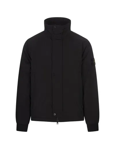 Stone Island Black Micro Twill Hooded Blouson