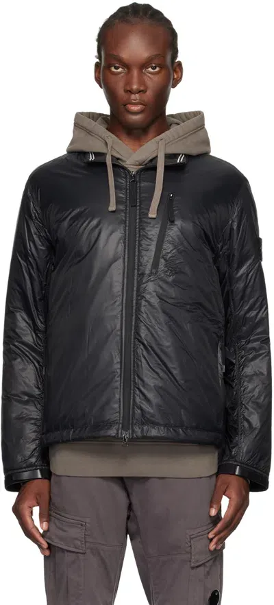 Stone Island Black Packable Insulated Jacket In V0029 Black