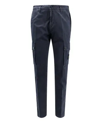 Stone Island Cargo Pants In Blue