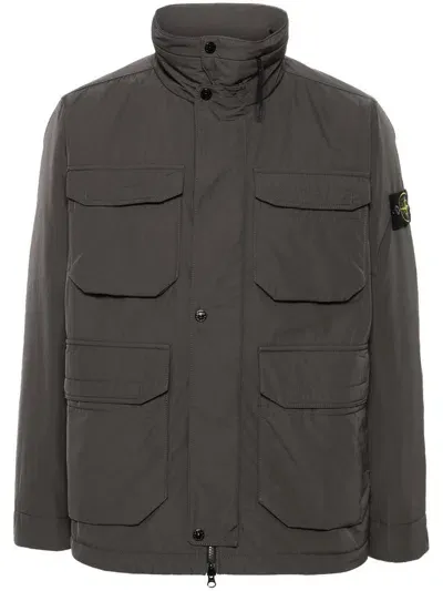 Stone Island Jacket In Grey